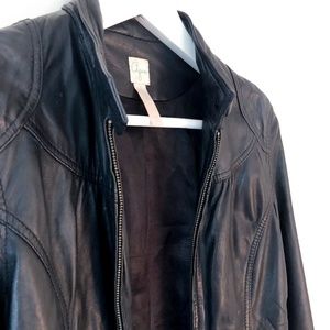 Genuine Leather Bomber Jacket Aqua - Bloomingdales